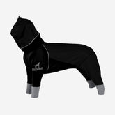 BlackDoggy | Four Leg Covered Dog Raincoat - Black