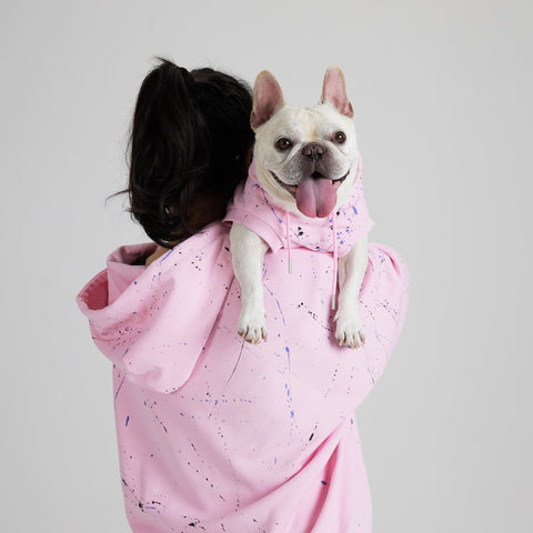 Pupwonders| 100% Cotton Dog Hoodie - Pink