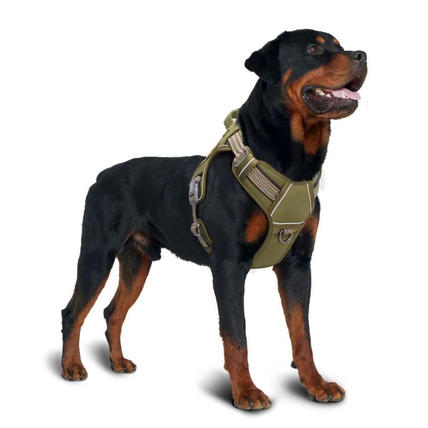 Tactical No-Pull Dog Harness,Green