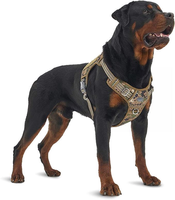 Tactical No-Pull Dog Harness,Brown