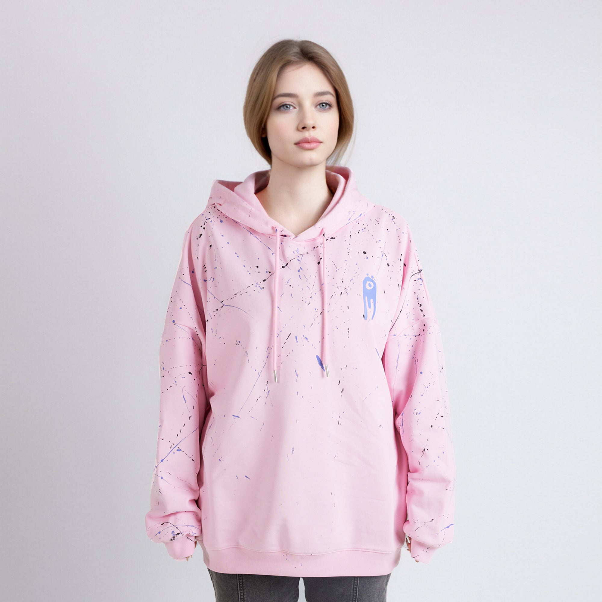 Organic Cotton Human Hoodie - Pink,Pink