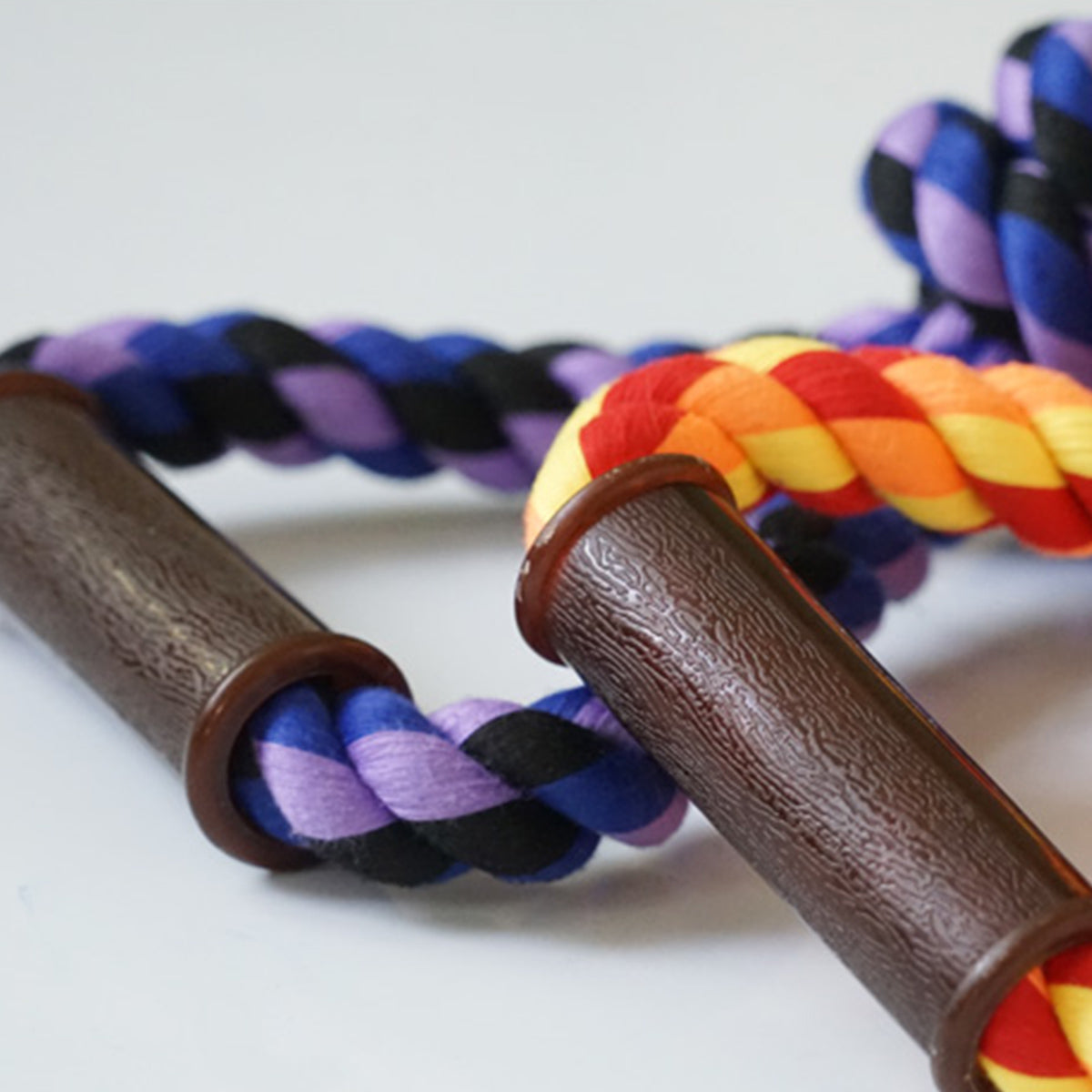 Pupwonders | Interactive Cotton Rope Knot Pet Toy,Orange,Purple