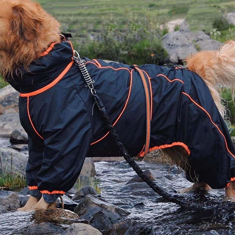 Pupwonders | Waterproof Outdoor Dog Raincoat,Black