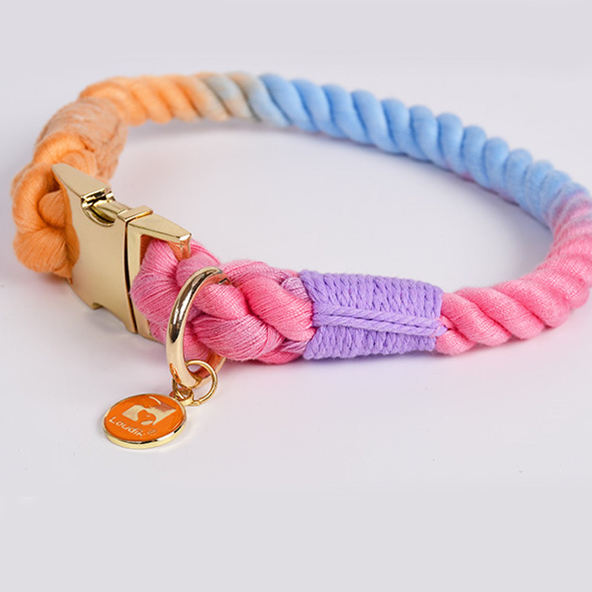 Pupwonders | Rainbow Handmade Braided Pet Collars