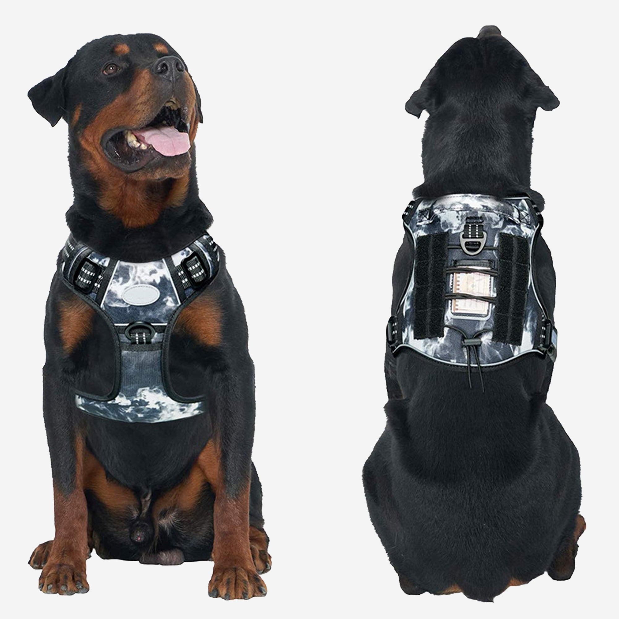 Tactical No-Pull Dog Harness,Grey