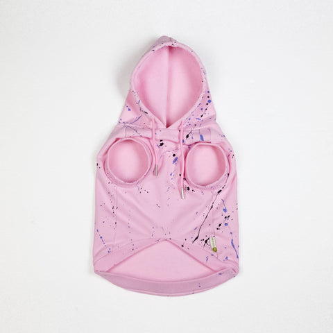 Pupwonders| 100% Cotton Dog Hoodie - Pink,Pink