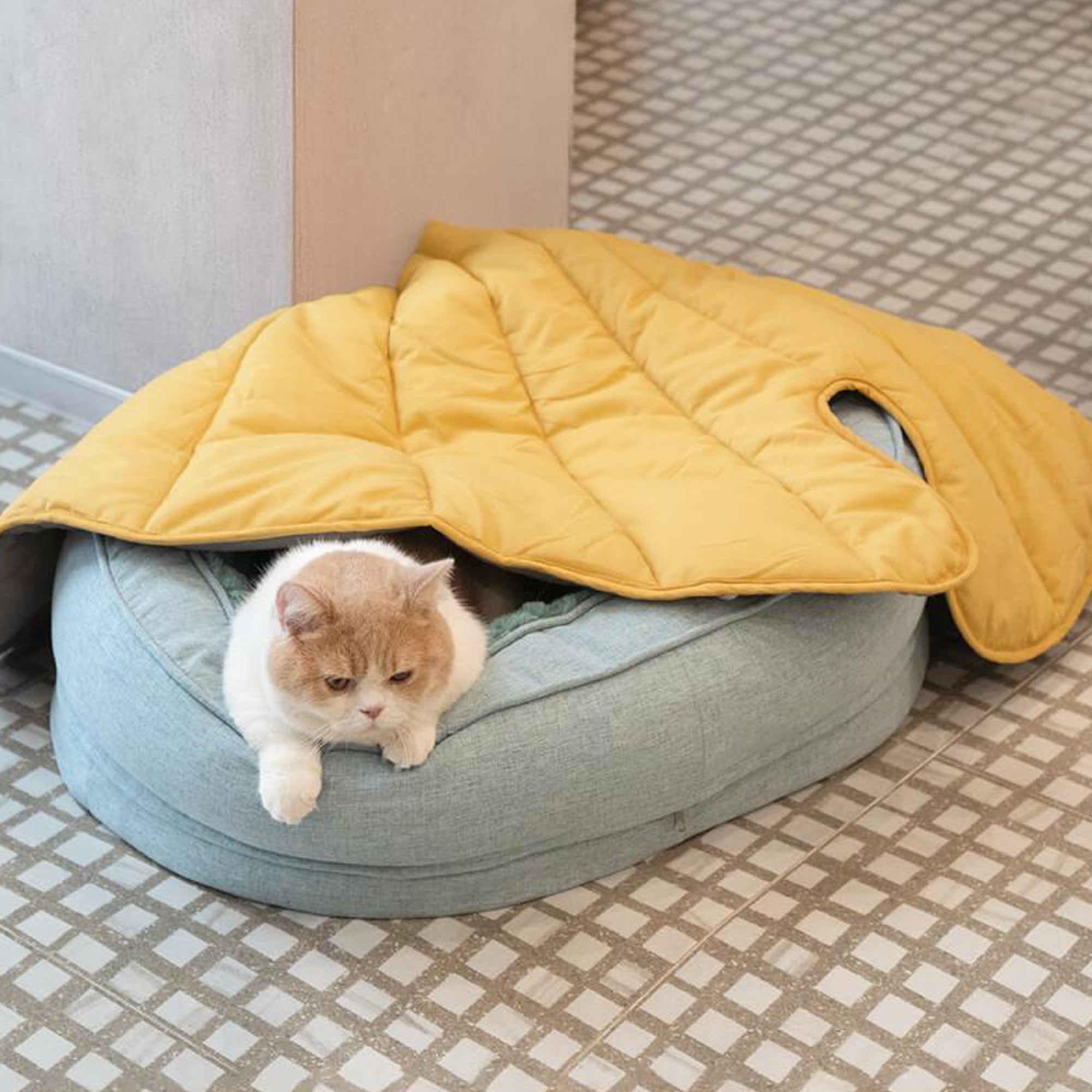 Folding Leaf Shape Dog Mat