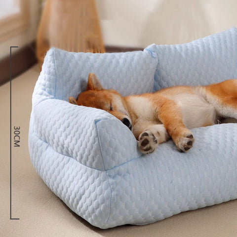 Ice Silk Cooling Dog Bed