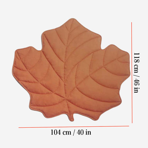 Folding Leaf Shape Dog Mat