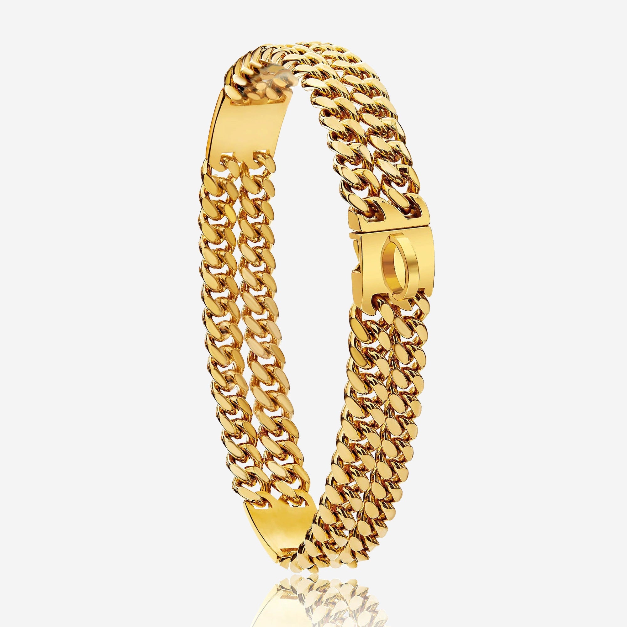 Pupwonders | Cuban Link Chain Dog Collar - Gold