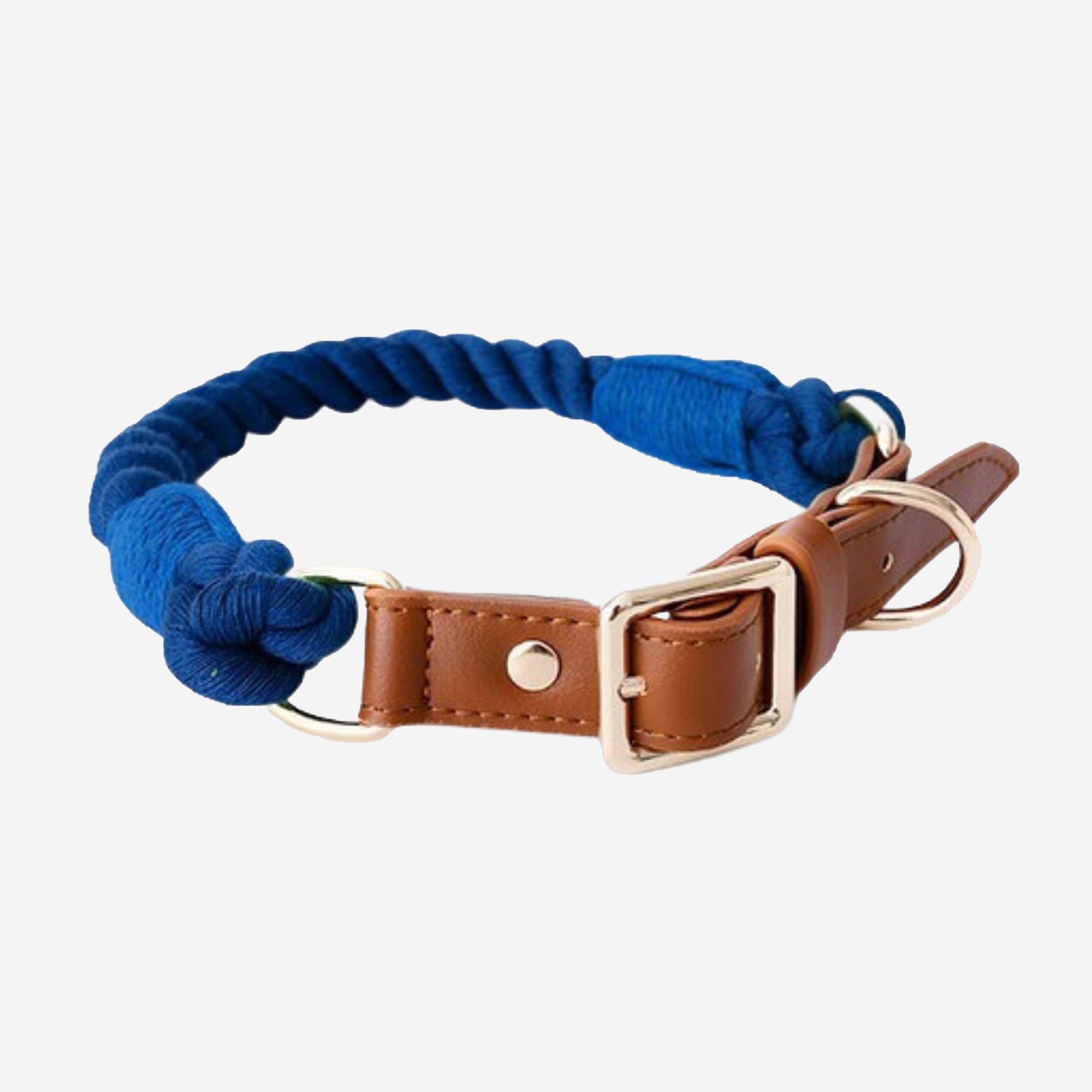 Pupwonders | Boston Leather & Braided Cotton Pet Collars