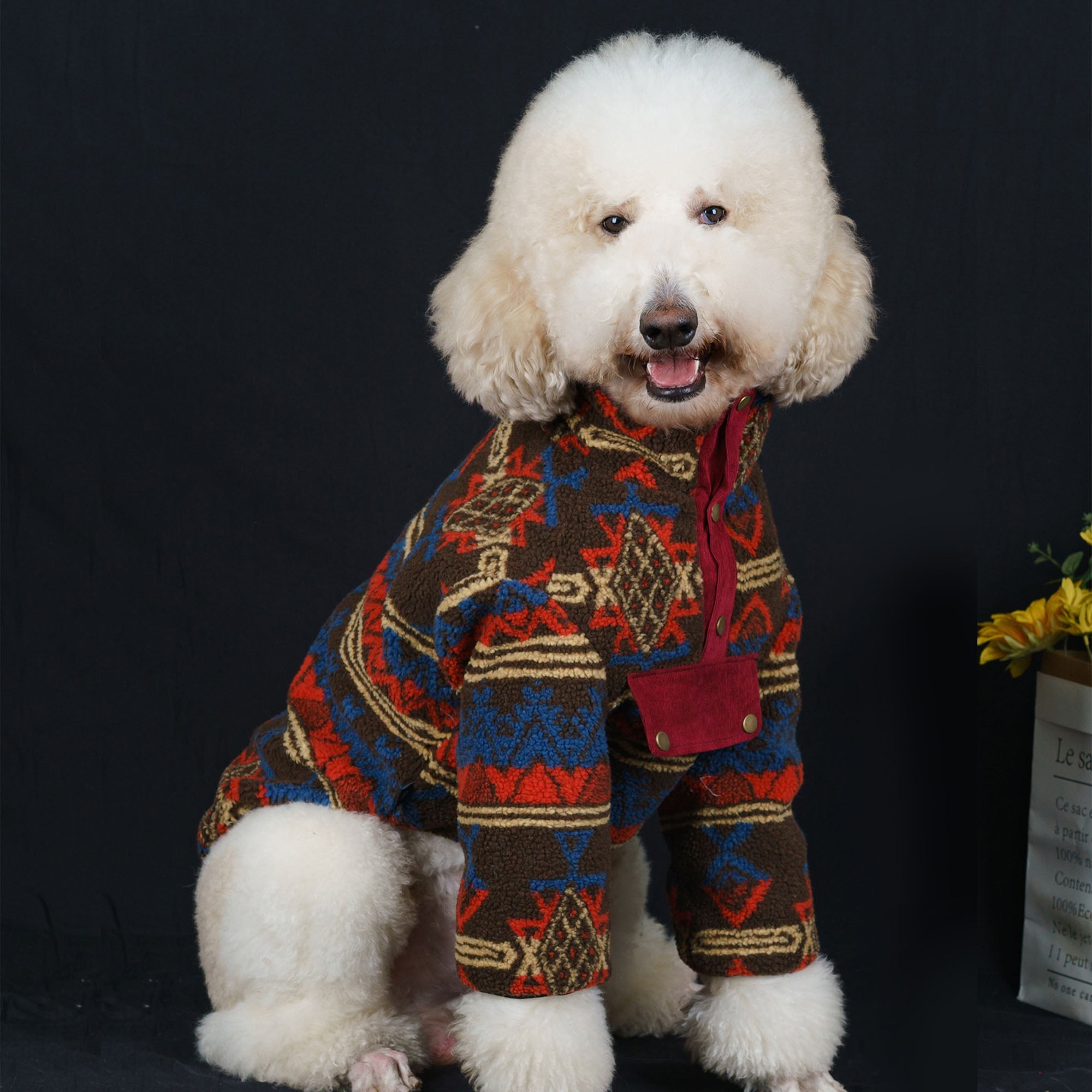 Pupwonders | High-neck Thickened Wool Dog Sweater