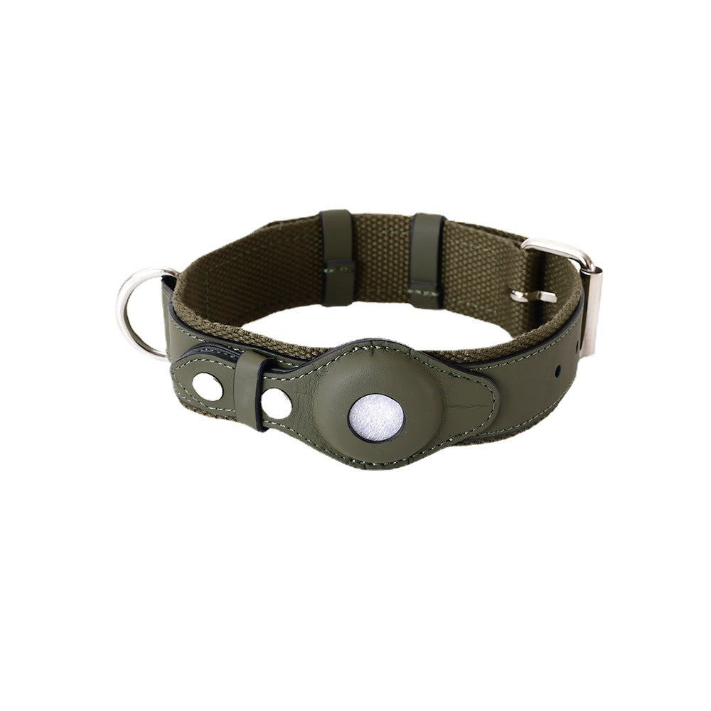Pupwonders  Leather Dog Collars with AirTag Holder