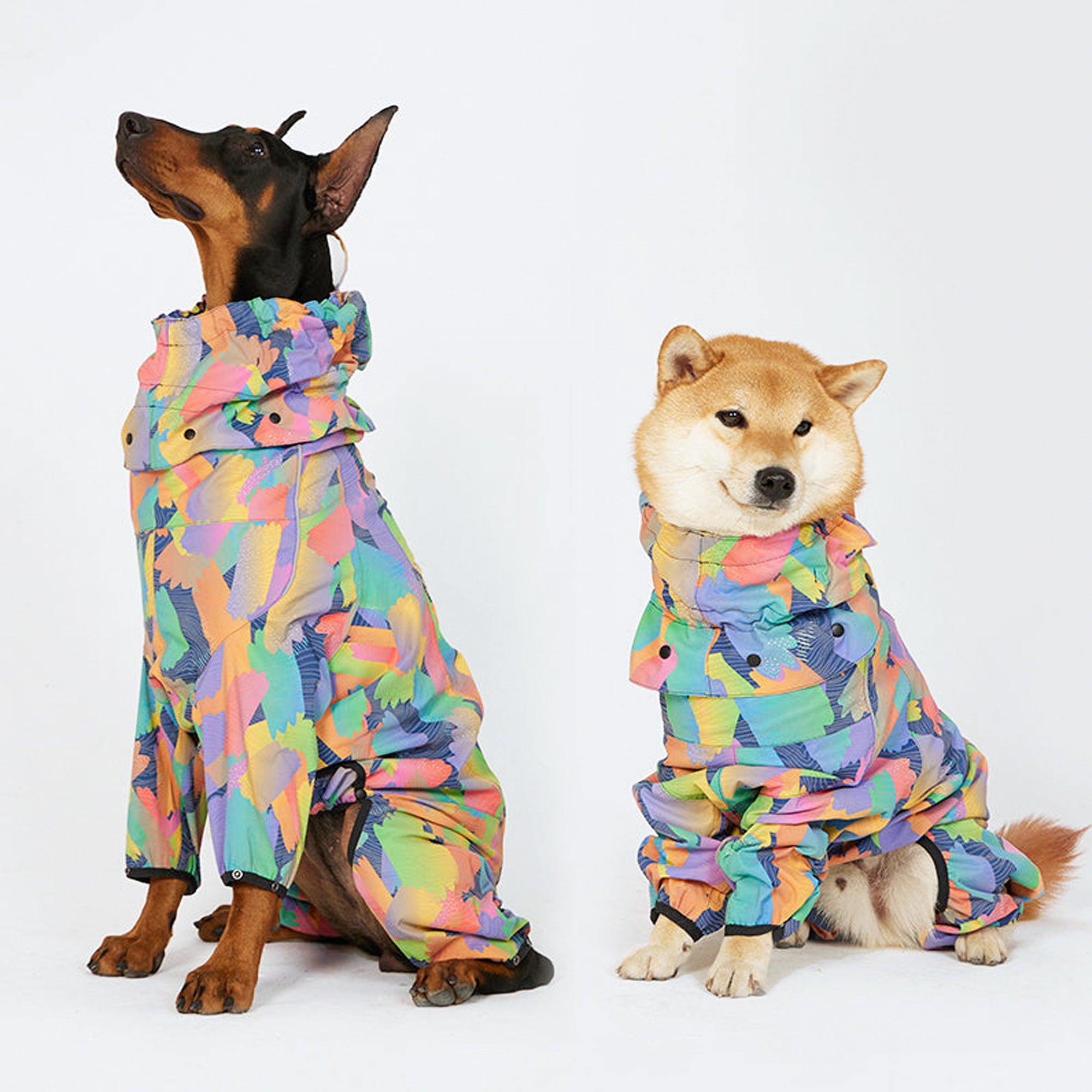 Casual Hooded Dog Raincoat