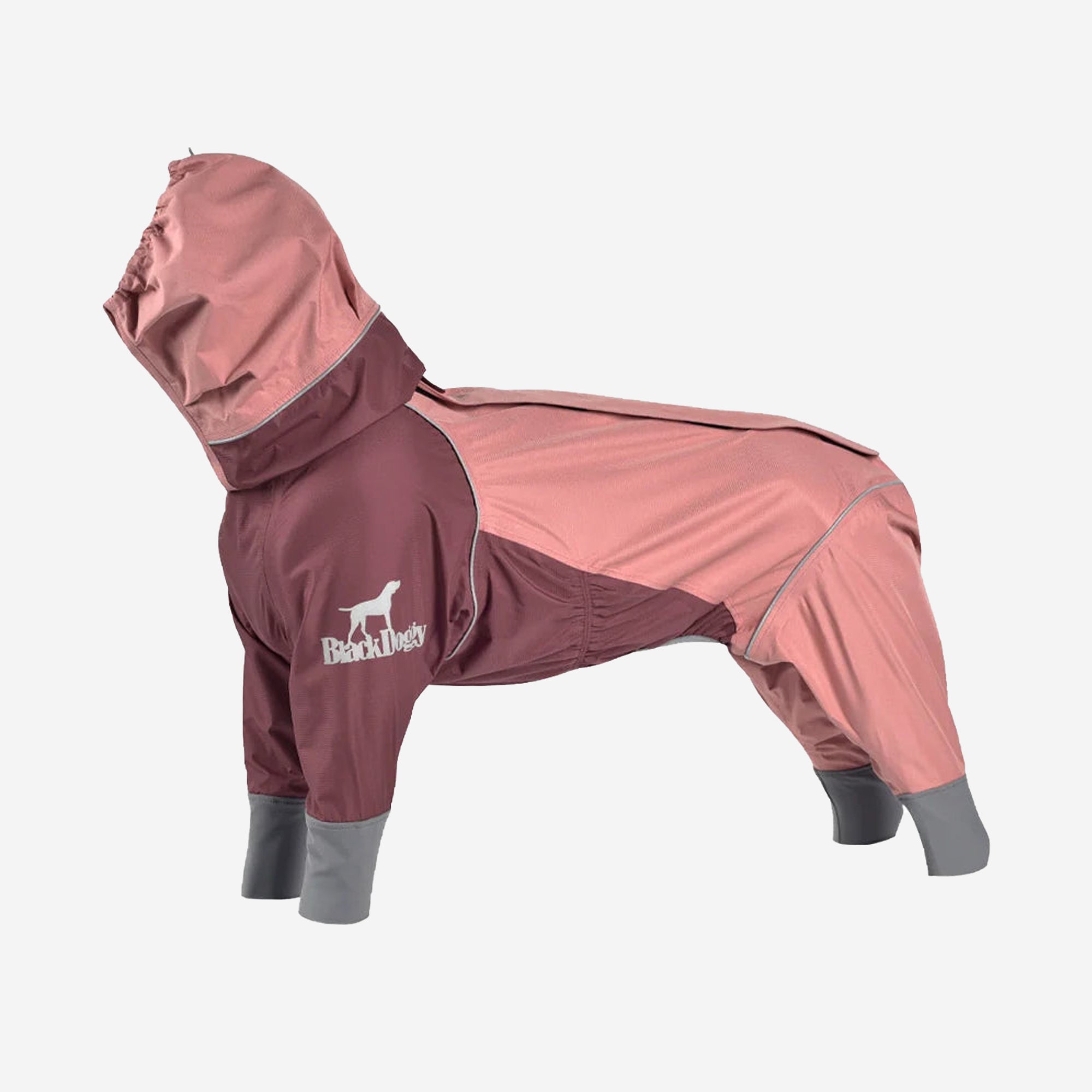 BlackDoggy | Four Leg Covered Dog Raincoat - Pink