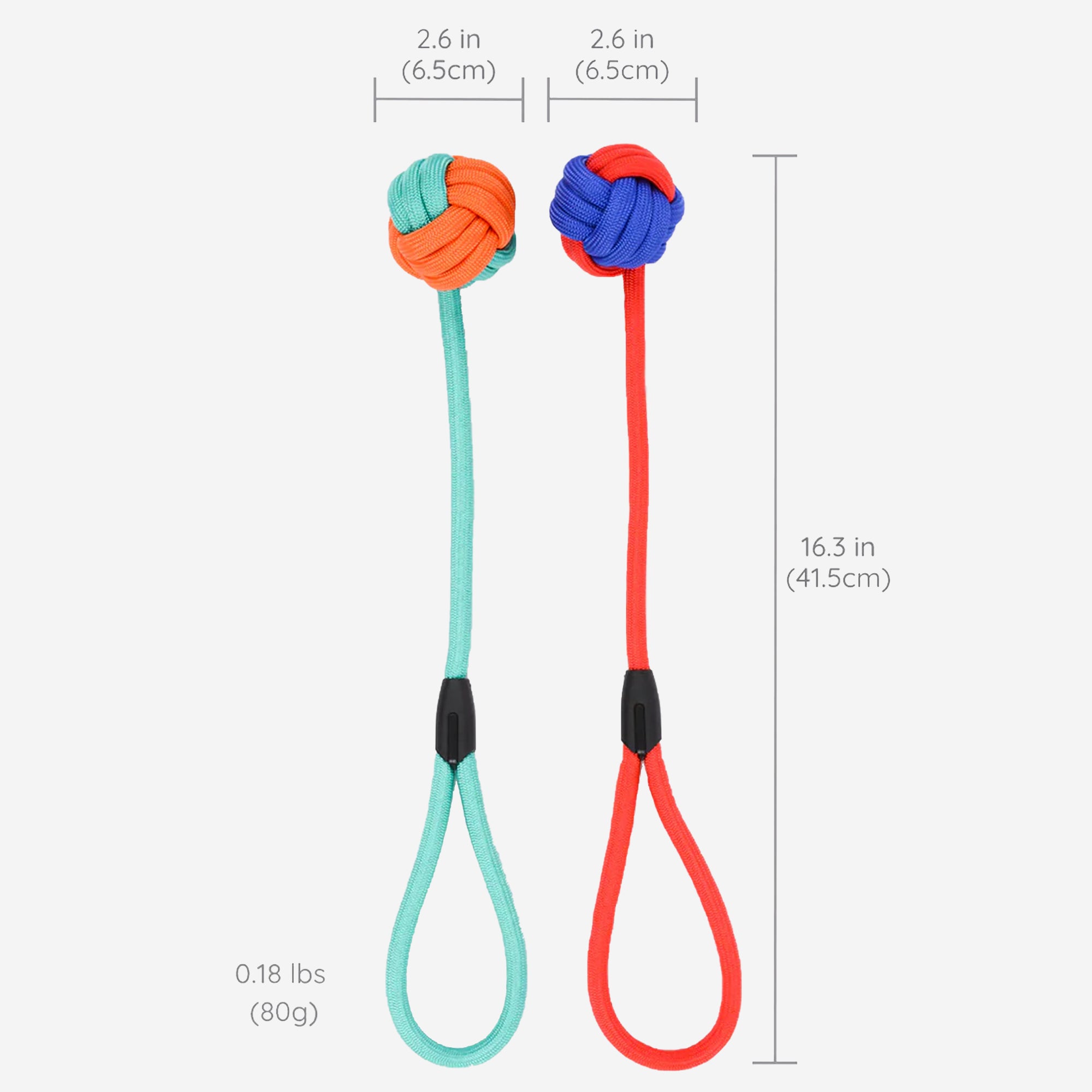 Pupwonders | Nylon Rope and Ball Tug Toy With Loop - Best gift for your puppies