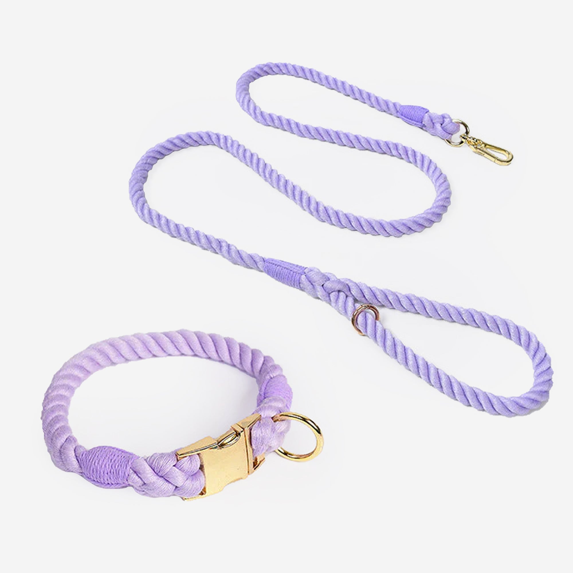 Pupwonders | Handmade Traction Rope Walking Kit Purple / XS