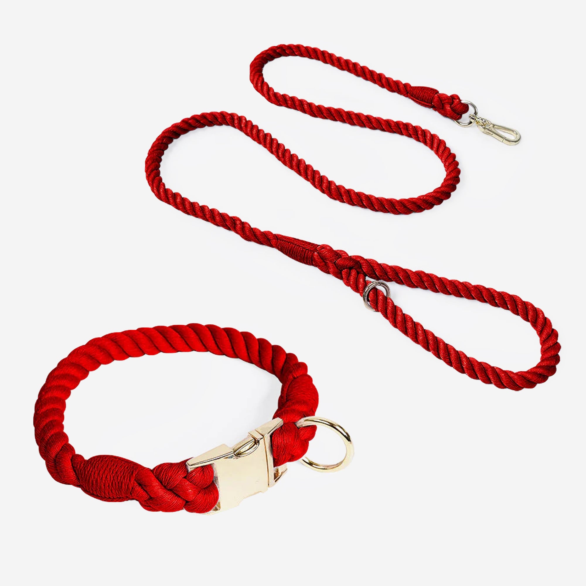 Pupwonders | Handmade Traction Rope Walking Kit Red / XS