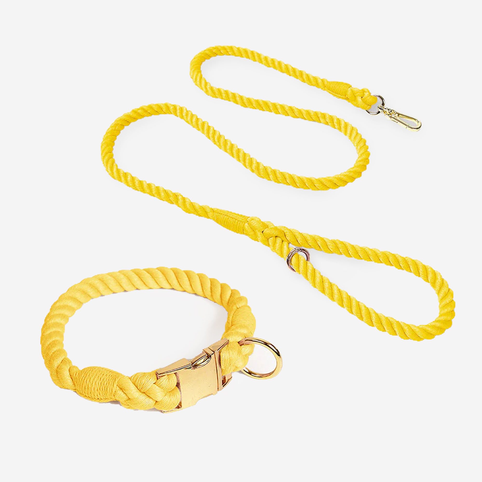 Pupwonders | Handmade Traction Rope Walking Kit Yellow / XS
