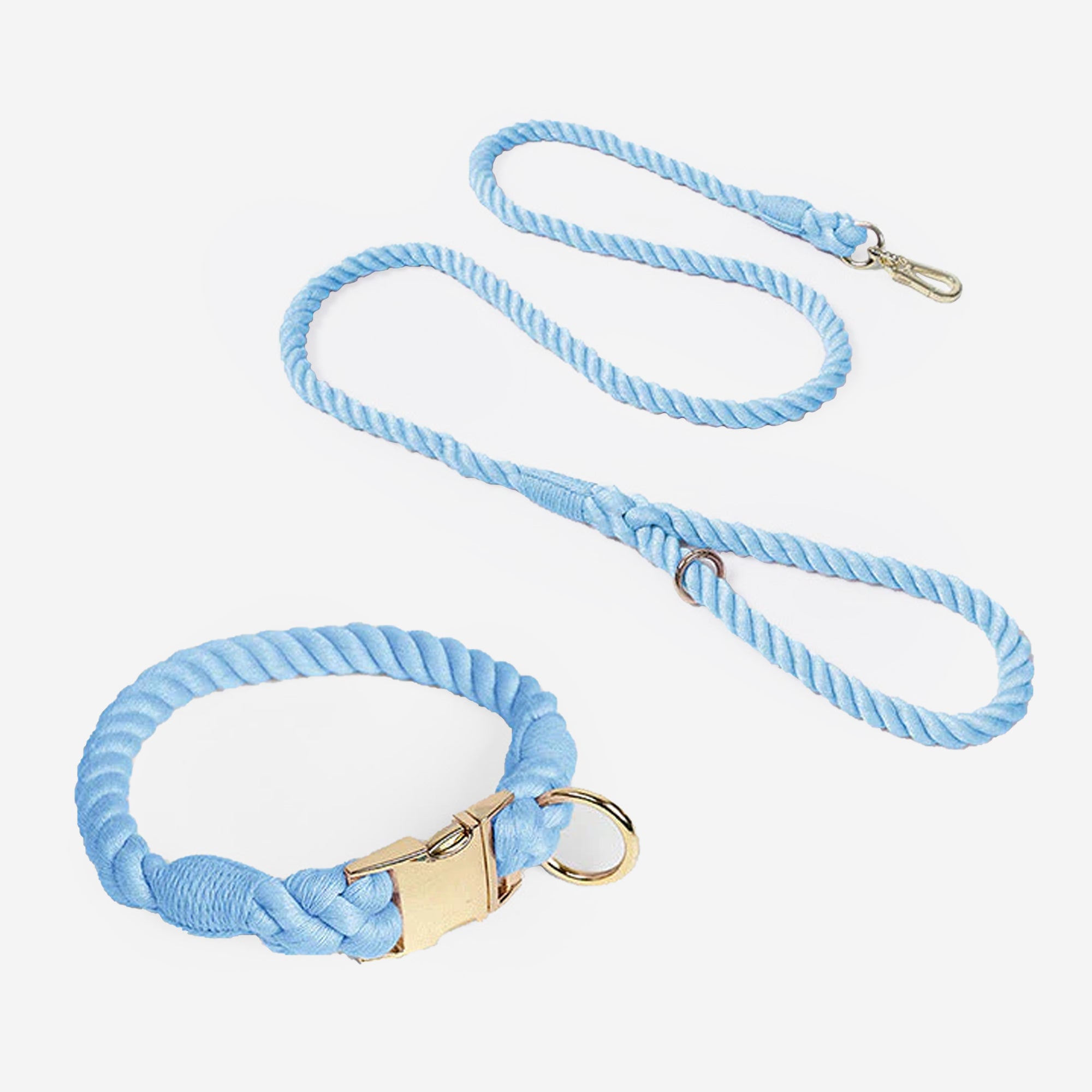 Pupwonders | Handmade Traction Rope Walking Kit Blue / XS