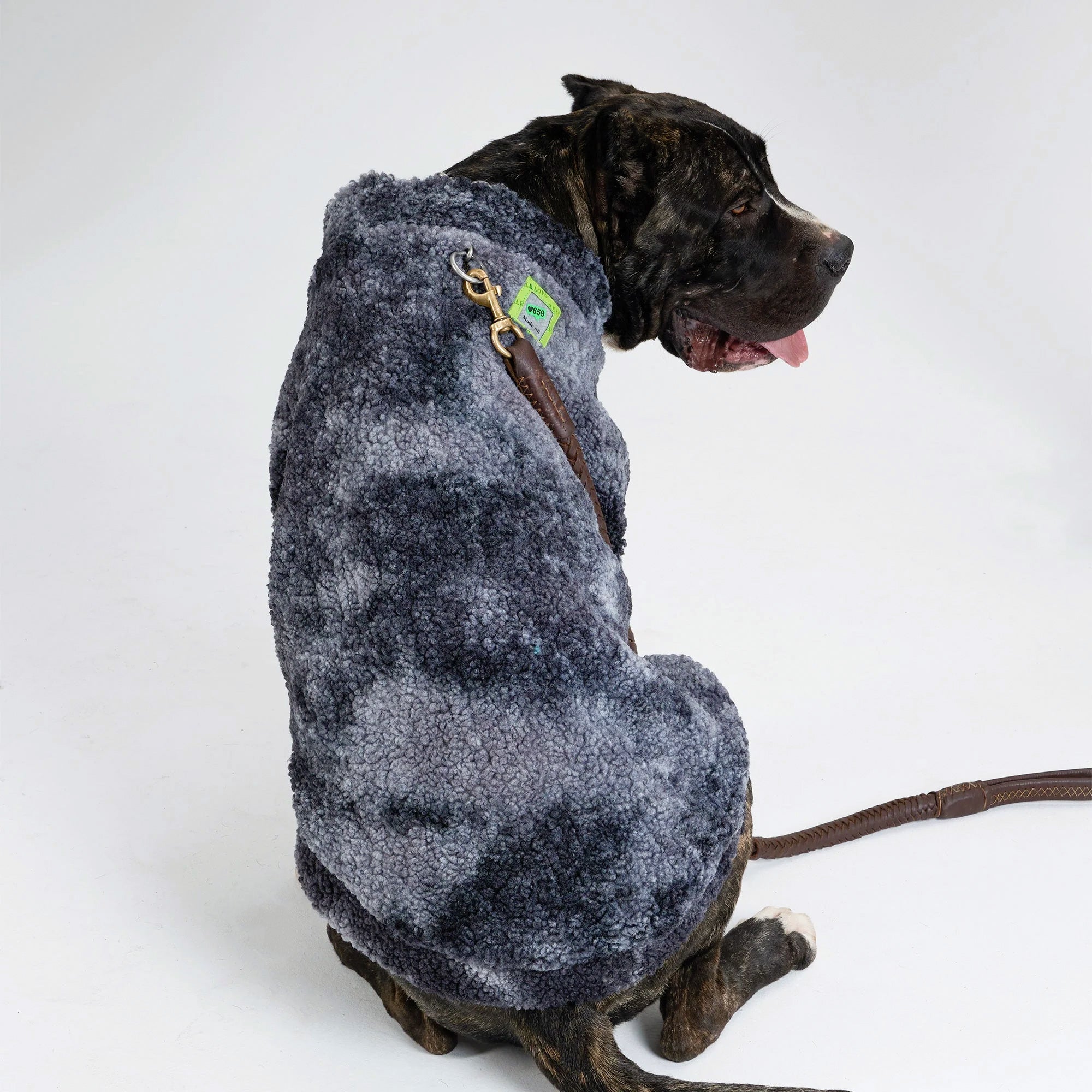 Pupwonders | Dog Hoodie Wool Sweater - Black,Black